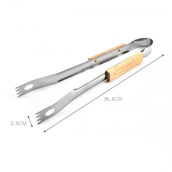 10Pcs BBQ Tools Set Barbecue/Grilling Utensil Kit Scraper Fork Brush Clip