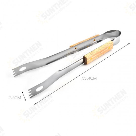 10Pcs BBQ Tools Set Barbecue/Grilling Utensil Kit Scraper Fork Brush Clip