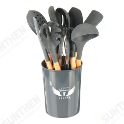 12 Pcs Silicone Kitchen Utensil Set Home Non-Stick Heat-Resistant Cookware Kit 12 Pcs Silicone Kitchen Utensil Set Home Non-Stick Heat-Resistant Cookware Kit