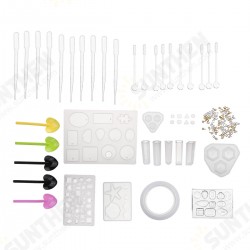 141Pcs DIY Silicone Resin Casting Molds Pendant Making Necklace Mould Hand Craft Tools Kit 141Pcs DIY Silicone Resin Casting Molds Pendant Making Necklace Mould Hand Craft Tools Kit