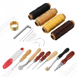 14Pcs Professional Leather Craft Working Tools Kit for Hand Sewing Tools DIY 14Pcs Professional Leather Craft Working Tools Kit for Hand Sewing Tools DIY