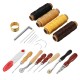 14Pcs Professional Leather Craft Working Tools Kit for Hand Sewing Tools DIY