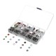 150 Sets Stainless Steel Buttons Snaps Fasteners Dummy Clips Press Studs 10 Colors