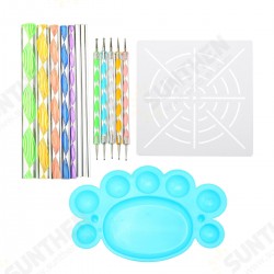 15pcs Mandala Dotting Painting Rocks Drawing Pen Stencil Paint Tray Tools Kit DIY 15pcs Mandala Dotting Painting Rocks Drawing Pen Stencil Paint Tray Tools Kit DIY