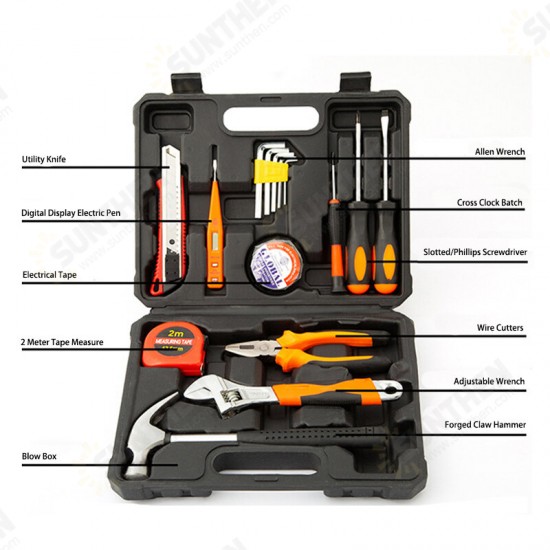 16/27PCS Home Repair Tool Set Insurance Gift Hardware Tool Set Car Set