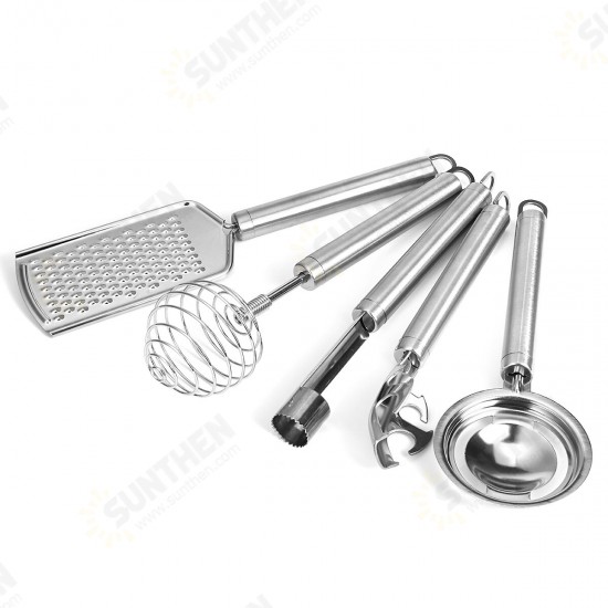 18pcs Kitchen Utensils Set Stainless Steel Non Stick Silica Gel Cooking Tools Kit