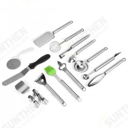 18pcs Kitchen Utensils Set Stainless Steel Non Stick Silica Gel Cooking Tools Kit 18pcs Kitchen Utensils Set Stainless Steel Non Stick Silica Gel Cooking Tools Kit