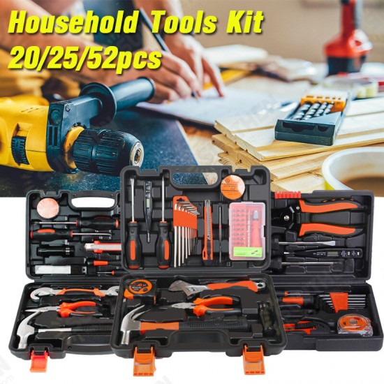 20/25/52Pcs Household Hand Tool Set Professional Car Repair Tool Workshop Kits