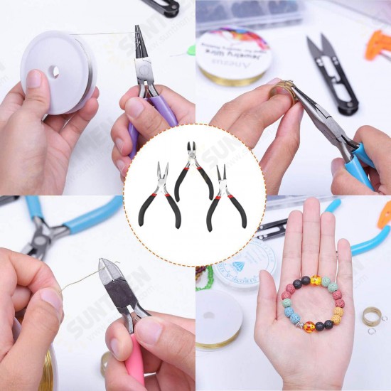 22Pcs Jewelry Making Tools Repair Kit Jewelry Pliers Beading Wire Set DIY Craft