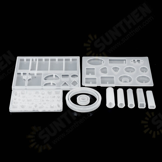 285Pcs Resin Casting Molds Kit Silicone Making Jewelry DIY Pendant Craft Mould Tools Kit