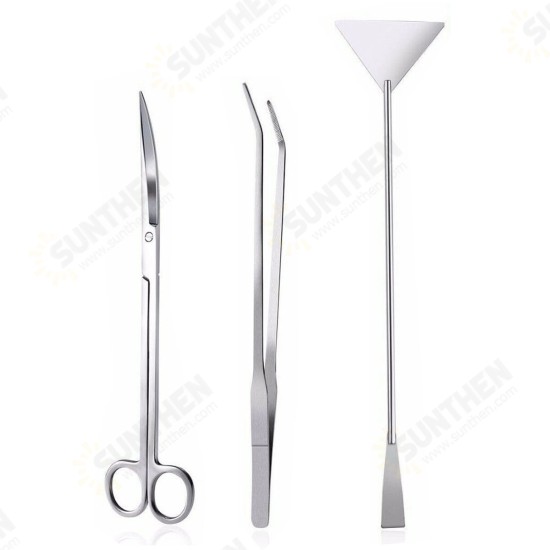 3/4/5Pcs Aquarium Fish Tank Tools Scissors Tweezers Aquatic Stainless Trim Tool