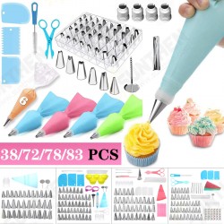 38/72/78/83 PCS Cake Decorating Supplies Kits Pastry Supplies DIY Tools 38/72/78/83 PCS Cake Decorating Supplies Kits Pastry Supplies DIY Tools