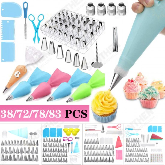 38/72/78/83 PCS Cake Decorating Supplies Kits Pastry Supplies DIY Tools