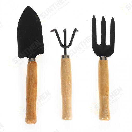 3Pcs Gardening Hand Tools Set Plant Rake Trowel Shovel Loosening Soil Planting Tools