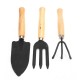 3Pcs Gardening Hand Tools Set Plant Rake Trowel Shovel Loosening Soil Planting Tools