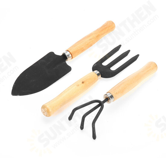 3Pcs Gardening Hand Tools Set Plant Rake Trowel Shovel Loosening Soil Planting Tools