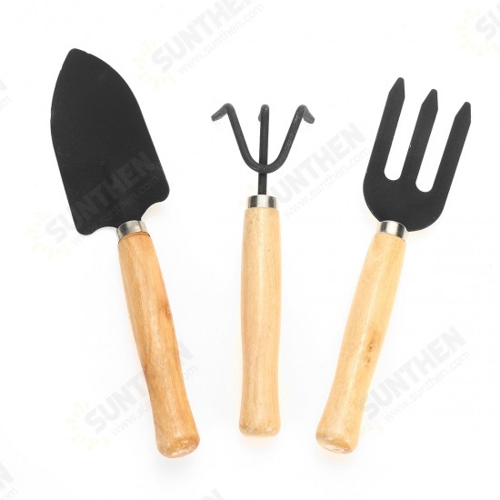 3Pcs Gardening Hand Tools Set Plant Rake Trowel Shovel Loosening Soil Planting Tools