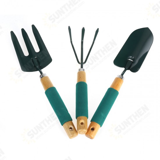 3Pcs Mini Gardening Plant Pot Gardening Tools Small Durable Shovel Rake Spade Set Tool