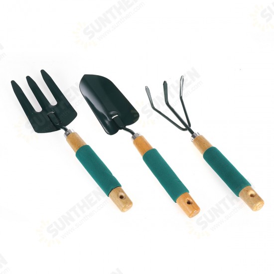 3Pcs Mini Gardening Plant Pot Gardening Tools Small Durable Shovel Rake Spade Set Tool