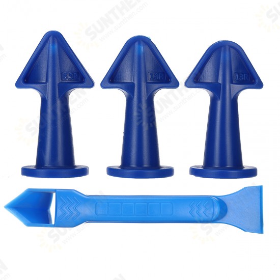 3Pcs Multi-function Glue Glue Nozzle Scraper Sealant Finish Clean Remover Tool