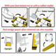 500Pcs Clips+200Pcs Wedges Tile Leveling System Spacer+Pliers