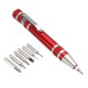 8 in 1 Pen Style Precision Pocket Screwdriver Bit Set Slotted Phillips Screw