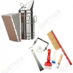 8PCS BEE Equipment Smoker Brush Uncapping Fork Queen Catcher Comb Tool Beekeeping 8PCS BEE Equipment Smoker Brush Uncapping Fork Queen Catcher Comb Tool Beekeeping