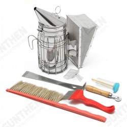 8PCS BEE Equipment Smoker Brush Uncapping Fork Queen Catcher Comb Tool Beekeeping 8PCS BEE Equipment Smoker Brush Uncapping Fork Queen Catcher Comb Tool Beekeeping