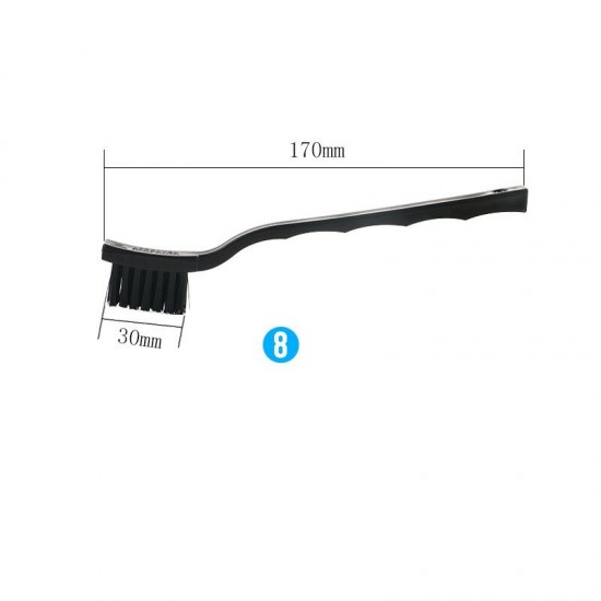 8pcs ESD Safe Anti Static Brush Set Cleaning Tool for Mobile Phone Tablet PCB BGA Repair Work