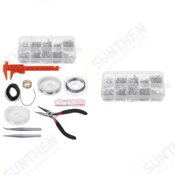 900Pcs Girls DIY Necklace Metal Lobster Clasps Hooks Make Beads Jewellery Making Set 900Pcs Girls DIY Necklace Metal Lobster Clasps Hooks Make Beads Jewellery Making Set