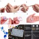 94 DIY Crystal Gutta Percha Tool Set Bracelet Ppendant Jewelry Mold Combination With Drill 12 Color Sequins