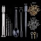 94 DIY Crystal Gutta Percha Tool Set Bracelet Ppendant Jewelry Mold Combination With Drill 12 Color Sequins