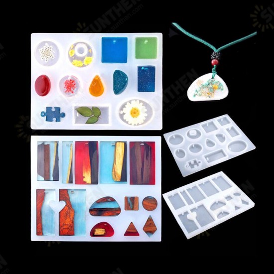 94 DIY Crystal Gutta Percha Tool Set Bracelet Ppendant Jewelry Mold Combination With Drill 12 Color Sequins