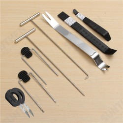9Pcs Car Dismantle Door Trim Panel Clip Lights Radio Removal Pry Open Tool 9Pcs Car Dismantle Door Trim Panel Clip Lights Radio Removal Pry Open Tool