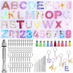 Alphanumeric Crystal Drop Pendant Mirror Silicone Mold DIY Epoxy Key Pendant Tool Set Alphanumeric Crystal Drop Pendant Mirror Silicone Mold DIY Epoxy Key Pendant Tool Set
