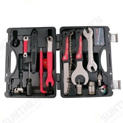 YC-728 18 In 1 Bicycle Service Tool Kit Multiple Function Repair Tools BB Bottom Bracket Hub Freewheel Pedal Spoke Chain Service YC-728 18 In 1 Bicycle Service Tool Kit Multiple Function Repair Tools BB Bottom Bracket Hub Freewheel Pedal Spoke Chain Service