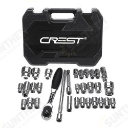 32Pcs Sleeve Set Quick Wrench Auto Repair Multifunctional Combination Auto Repair Car 32Pcs Sleeve Set Quick Wrench Auto Repair Multifunctional Combination Auto Repair Car