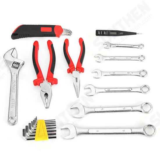 58pcs Multifunction Machine Repair Tools Kit with Plastic Toolbox