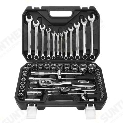 61PCS Professional Car Repair Hand Tool Set General Tool Kit with Plastic Toolbox Storage Case Socket Wrench for Auto Repair Tools 61PCS Professional Car Repair Hand Tool Set General Tool Kit with Plastic Toolbox Storage Case Socket Wrench for Auto Repair Tools