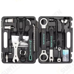 CT-K01 Bicycle Repair Tools Box 18 In 1 Cycling Multitool Chain Pedal BB Wrench Hex Key Bike Tools Kit Box Set Bike Repair Kit CT-K01 Bicycle Repair Tools Box 18 In 1 Cycling Multitool Chain Pedal BB Wrench Hex Key Bike Tools Kit Box Set Bike Repair Kit