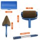 6 Pcs Professional Paint Roller, Refillable Paint Roller Painter Set, Multifunctional Brush Set for Home, School, Office