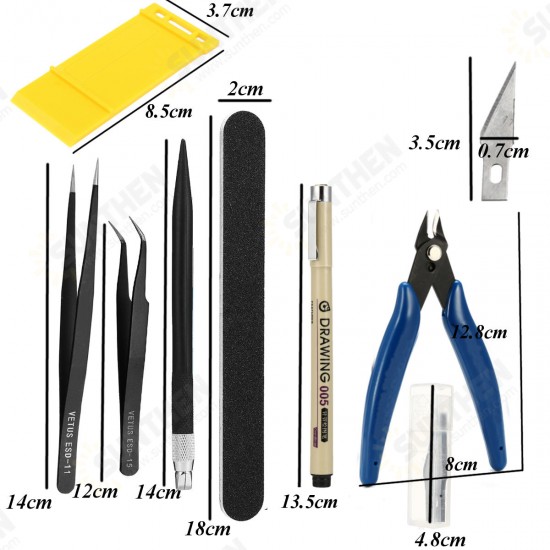 DIY Gundam Modeler Basic Tools Craft Hobby Car Building Model Kit Grinding