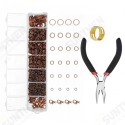 DIY Jewelry Making Findings Kit Metal Jump Rings Lobster Clasp Pliers Tool Set DIY Jewelry Making Findings Kit Metal Jump Rings Lobster Clasp Pliers Tool Set