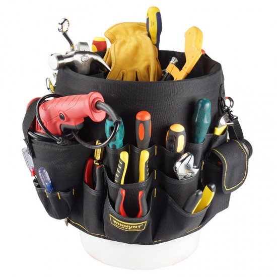 Hardware Tool Bucket Bag Multi-function Repair Tool Bag Storage and Sorting Tool Bucket