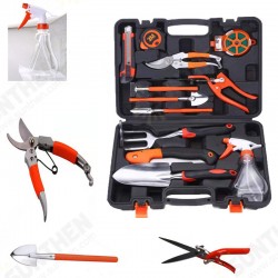 JG-A6 Aluminum Alloy Garden Tool Box Elbow Branch Shears Big Wood Saw Aluminum Alloy Shovel 12 Piece Garden Tool Set JG-A6 Aluminum Alloy Garden Tool Box Elbow Branch Shears Big Wood Saw Aluminum Alloy Shovel 12 Piece Garden Tool Set
