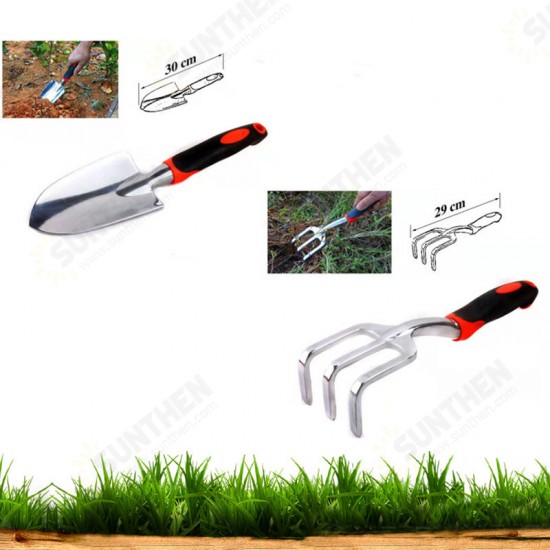 JG-A6 Aluminum Alloy Garden Tool Box Elbow Branch Shears Big Wood Saw Aluminum Alloy Shovel 12 Piece Garden Tool Set