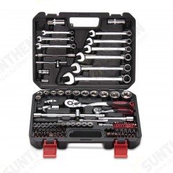 SS13103A 103PCS 6.3MM 12.5MM Chrome Vanadium Steel Manual Dual-use Wrench Socket Bit Ratchet Combination Auto Repair Hardware Toolbox Sets Tools Kit SS13103A 103PCS 6.3MM 12.5MM Chrome Vanadium Steel Manual Dual-use Wrench Socket Bit Ratchet Combination Auto Repair Hardware Toolbox Sets Tools Kit