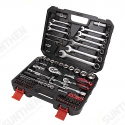 SS13103A 103PCS 6.3MM 12.5MM Chrome Vanadium Steel Manual Dual-use Wrench Socket Bit Ratchet Combination Auto Repair Hardware Toolbox Sets Tools Kit SS13103A 103PCS 6.3MM 12.5MM Chrome Vanadium Steel Manual Dual-use Wrench Socket Bit Ratchet Combination Auto Repair Hardware Toolbox Sets Tools Kit