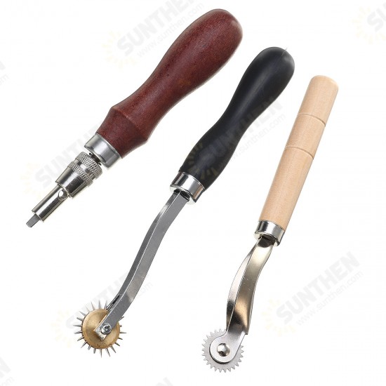 Leather Sewing Thread Carving DIY Leather Craft Tools Hand Stitching Kit Set