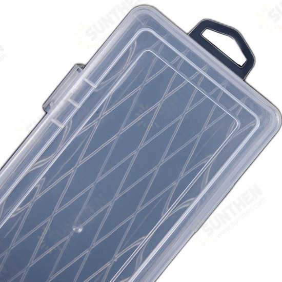 Long Tool Box 14-inches Parts Box Transparent Component Box Jewelry Gadget Storage Small Box